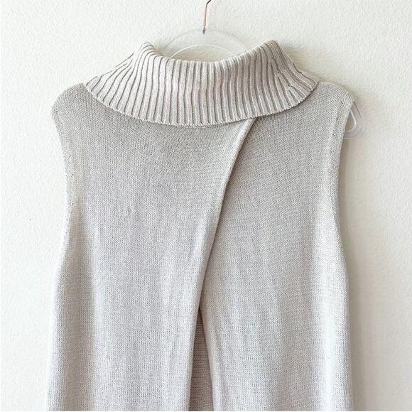 BCBGeneration Split Fringe Cowl Turtleneck Sweater - Picture 7 of 10